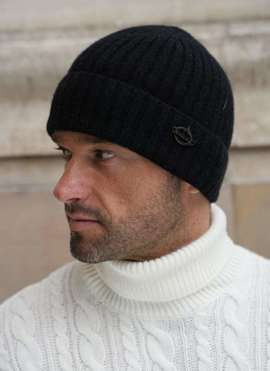 Czapka męska Kaszmirowa