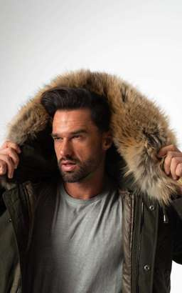 Futrzane obszycie na kaptur z naturalnego futra jenota