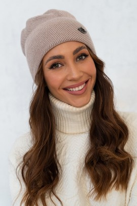 Czapka damska z wełny Merino