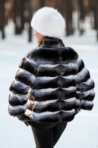 Futro z szynszyli naturalnych