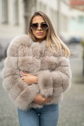 Futro z naturalnego lisa fińskiego.