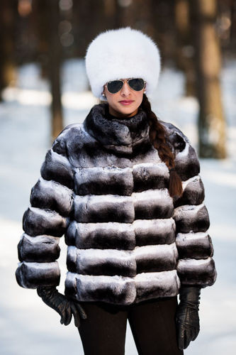 Futro z szynszyli naturalnych