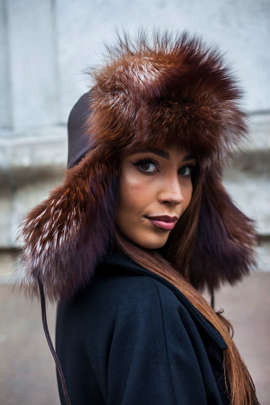 Brązowa papacha z lisa edycja limitowana