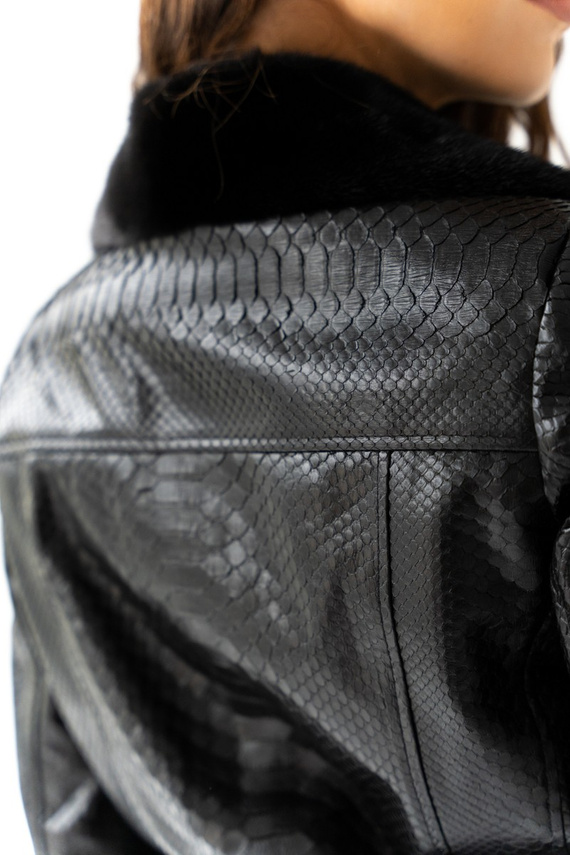 Ramoneska skórzana z pytona edycja limitowana 