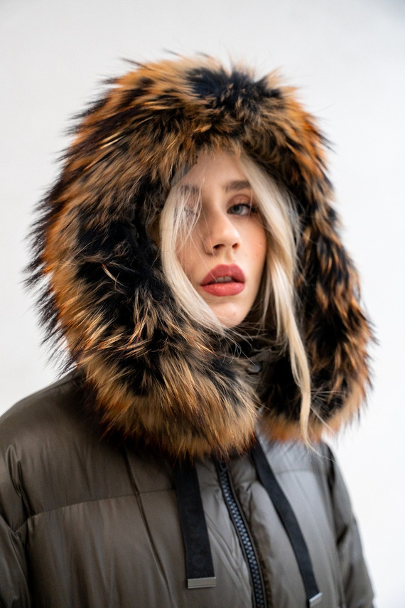 Puchowa kurtka Miracle w kolorze khaki