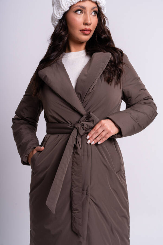 Brązowy płaszcz Ada
