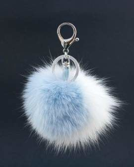 Brelok z naturalnego futra lisa