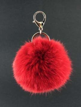 Brelok z naturalnego futra lisa