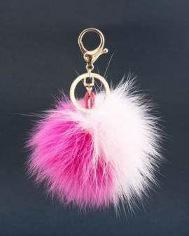 Brelok z naturalnego futra lisa