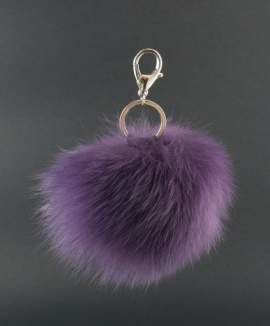 Brelok z naturalnego futra lisa