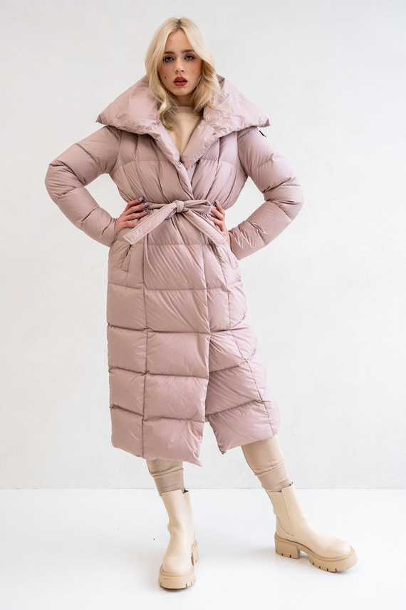 Pudrowy płaszcz puchowy Courtney 