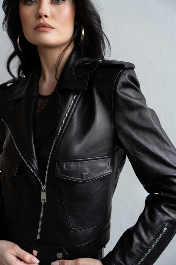 Czarna skórzana ramoneska edycja limitowana 