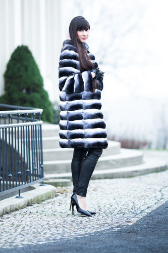 Futro z szynszyli naturalnych