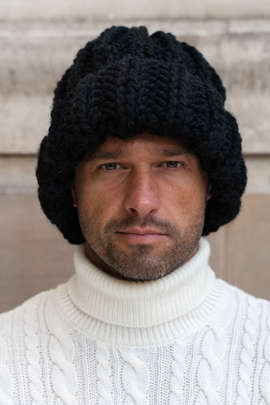 Czapka męska z najwyższej jakości wełny oraz alpaki