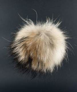 Pompon naturalny na czapkę