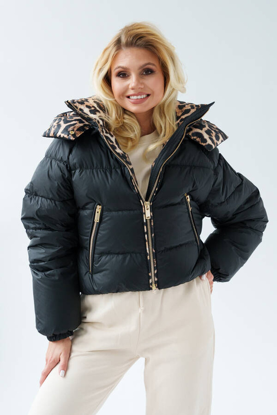 Czarna kurtka Lina marki Flo&Clo