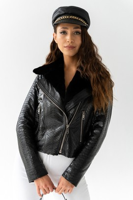 Ramoneska skórzana z pytona edycja limitowana