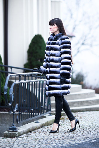 Futro z szynszyli naturalnych