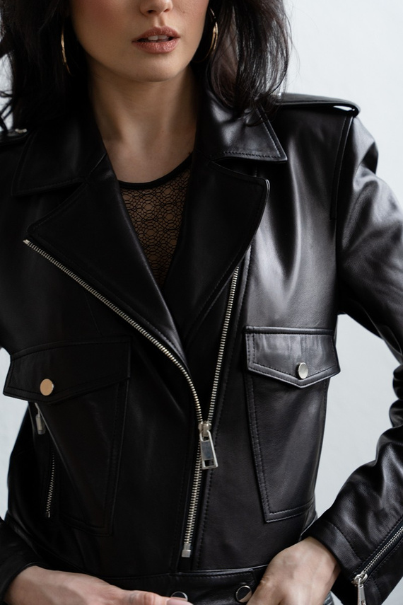 Czarna skórzana ramoneska edycja limitowana 