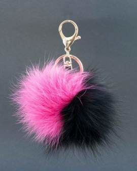 Brelok z naturalnego futra lisa