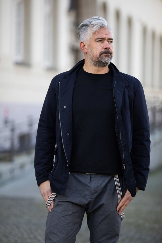 Kurtka męska ocieplna kożuchem