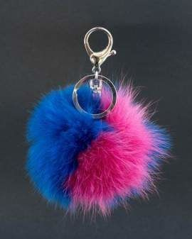 Brelok z naturalnego futra lisa