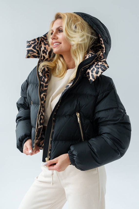 Czarna kurtka Lina marki Flo&Clo