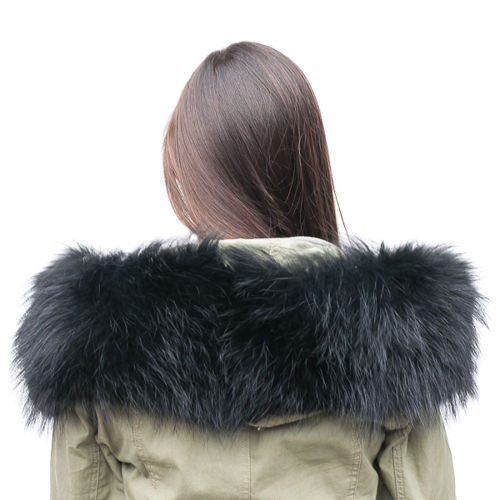 Futrzane obszycie na kaptur z naturalnego futra lisa