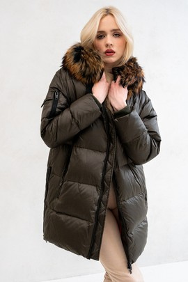 Puchowa kurtka Miracle w kolorze khaki
