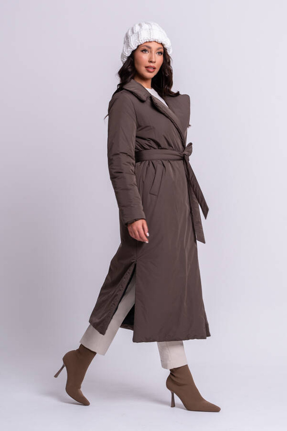 Brązowy płaszcz Ada