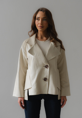 Kremowa kurtka skórzana Jolie