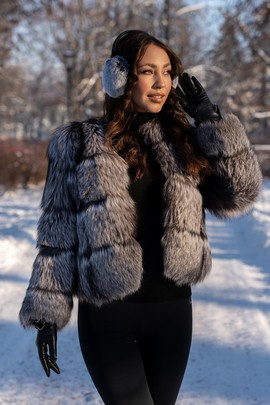 Srebrne futro z lisów fińskich