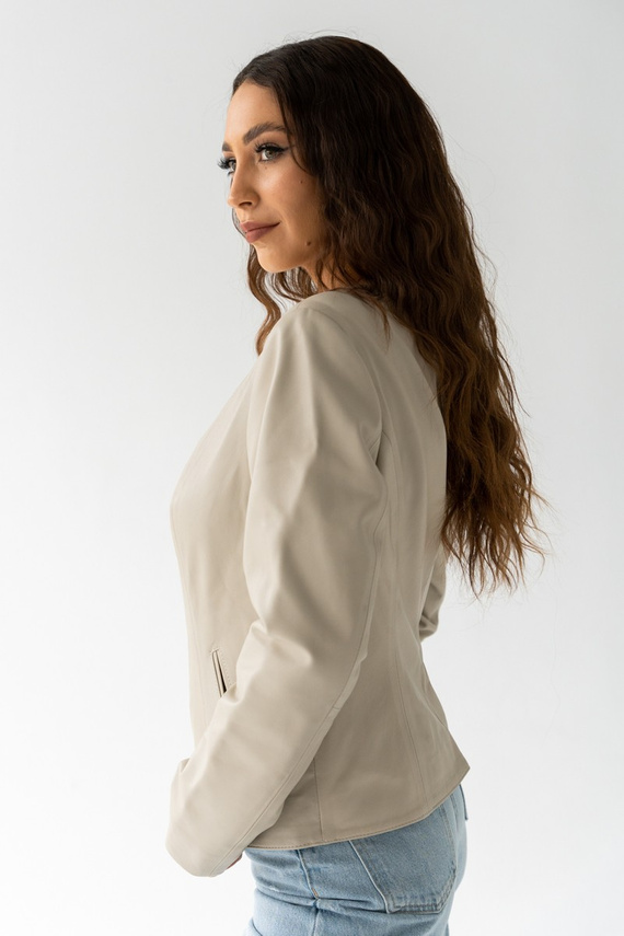 Kurtka damska skórzana typu Chanel