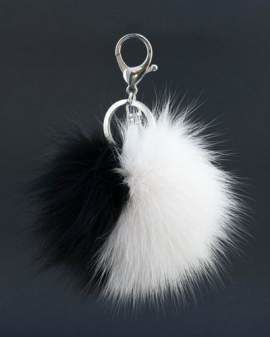 Brelok z naturalnego futra lisa