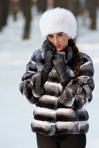 Futro z szynszyli naturalnych