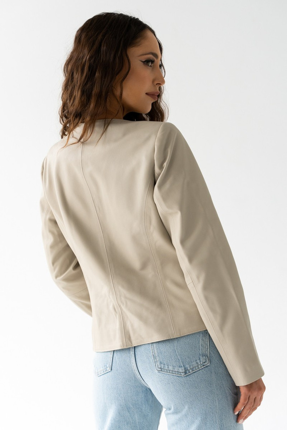 Kurtka damska skórzana typu Chanel