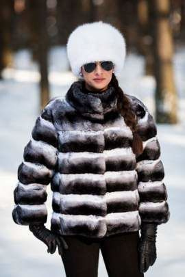 Futro z szynszyli naturalnych