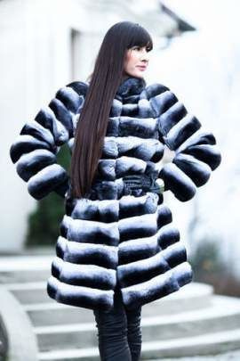 Futro z szynszyli naturalnych