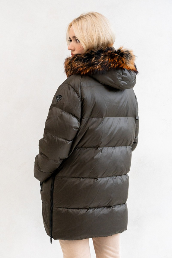 Puchowa kurtka Miracle w kolorze khaki