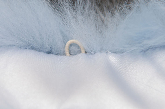 Futrzane obszycie na kaptur z naturalnego futra lisa