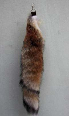 Brelok kita z naturalnego futra lisa