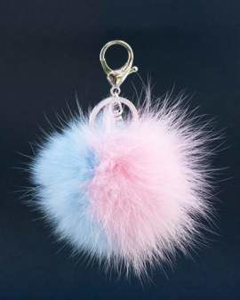 Brelok z naturalnego futra lisa