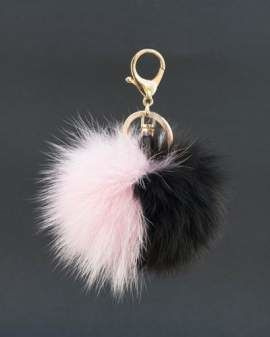 Brelok z naturalnego futra lisa